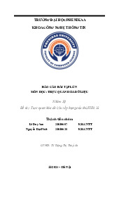 Bài Tập Lớn: Trực Quan Hóa Dữ Liệu Cầu Thủ FIFA 18 - K15.CNTT. Môn Công nghệ thông tin cơ bản | Đại học Trường Đại học Phenika.