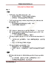 Tổng hợp ngữ pháp môn Tiếng Trung | Đại Học Hà Nội