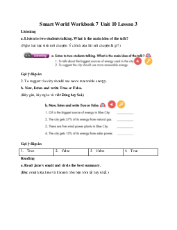 Smart World Workbook 7 Unit 10 Lesson 3