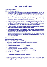 Quy định về Tài chính kế toán doanh nghiệp | Học viện Nông nghiệp Việt Nam