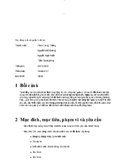 Xây dựng website quản lý dự án