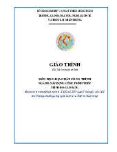 Giáo trình nội bộ môn Địa chất công trình | Trường Đại học Thủy Lợi