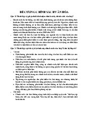 Đề cương chính sách văn hoá - Cơ sở văn hóa Việt Nam | Trường Đại học Văn hóa Hà Nội