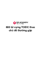 600 Từ vựng TOEIC_ Tổng hợp từ vựng TOEIC theo chủ đề thường gặp | Tài liệu Tiếng Anh