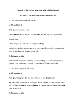 Giải Lịch sử 10 Bài 9: Cách mạng công nghiệp thời kì hiện đại | Cánh diều