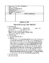 Bệnh án dây chằng | Y tế - Sức khỏe