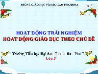 Giáo án điện tử HĐTN 3 Tuần 28 Kết nối tri thức: Quê hương em tươi đẹp
