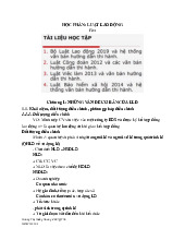 Giáo trình Luật lao động | Đại học Huế