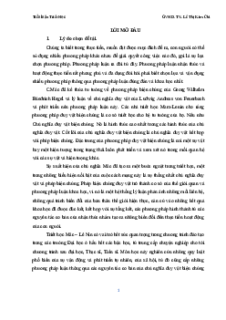 Tiểu luận môn Triết học Mac-Lenin | Đại học Gia Định