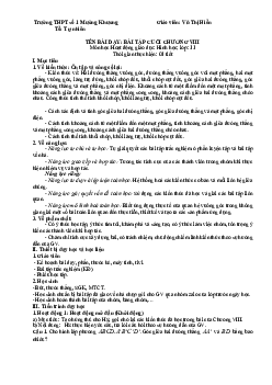 Bài tập cuối chương 8 | Giáo án Toán 11 Cánh diều