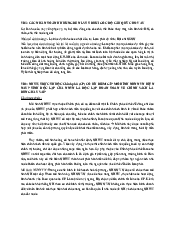 Các bài tập tình huống trong môn Tài chính tiền tệ | Học viện Ngân Hàng