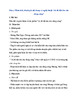 Phân tích, đánh giá nội dung và nghệ thuật “Ai đã đặt tên cho dòng sông” | Văn mẫu 11 Chân trời sáng tạo