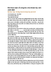 Bài tham luận về công tác chủ nhiệm lớp mới nhất 2024