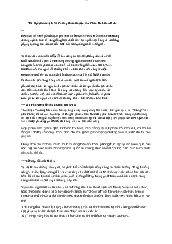 Bài tập phân tích Tài  Nguyên du lịch xã Chiềng Châu huyện Mai Châu tỉnh Hòa Bình