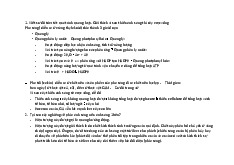 Sơ đồ tóm tắt quá trình quang hợp và ảnh hưởng ánh sáng tới cây | Đại học Lâm nghiệp