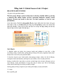 Giải Unit 1 Project | Tiếng Anh 11 Global Success