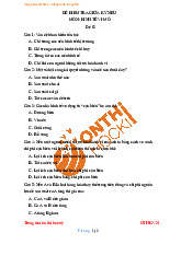 Đề kiểm tra giữa kỳ môn Kinh tế vi mô | Trường Đại học Kinh Tế Quốc Dân