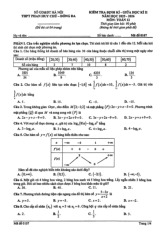 Đề giữa học kì 2 Toán 12 năm 2025 – 2026 trường THPT Phan Huy Chú – Hà Nội