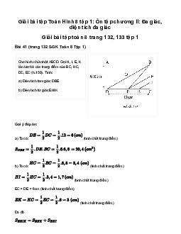 Toán 8 Bài tập cuối chương II - Chân trời sáng tạo
