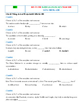 Đề ôn thi đánh giá năng lực năm 2025 môn Tiếng anh giải chi tiết-Đề 1