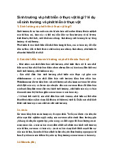 Sinh trưởng và phát triển ở thực vật là gì? Ví dụ về sinh trưởng và phát triển ở thực vật