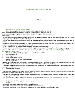 Đề cương ôn tập  quy hoạch logistics