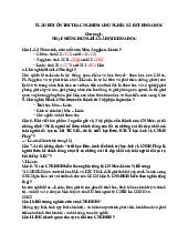 5 câu hỏi ôn thi trắc nghiệm Chủ nghĩa xã hội khoa học | Đại học Nội Vụ Hà Nội