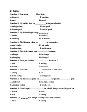 Bài tập Tiếng anh sưu tầm