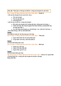 Giải SGK Tiếng Việt 5 trang 26 Bài 4: Những câu chuyện thú vị - Kết nối tri thức (Tập 1)