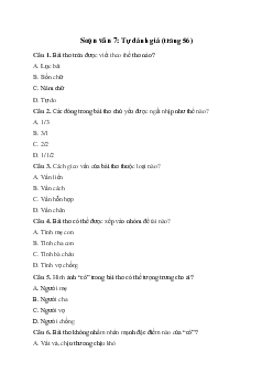 Tự đánh giá: Một mình trong mưa | Soạn văn 7 Cánh diều