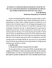 Xây Dựng Sản Phẩm Du Lịch Địa Phương Gắn Với Văn Hóa Dân Tộc Ít Người | Môn Xây dựng sản phẩm du lịch - Đại học Văn hóa Hà Nội