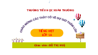 Giáo án điện tử Tiếng Việt 1 Tập 1 Bài 40 Kết nối tri thức: Ôn tập và kể chuyện