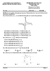 Đề giữa học kỳ 1 Toán 12 năm 2025 – 2026 trường THPT Huỳnh Thúc Kháng – Nghệ An