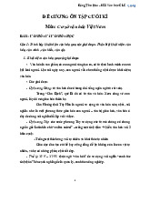 Đề cương ôn thi cơ sở văn hóa | Trường Đại học Khoa Học Xã Hội và Nhân Văn, Đại học Quốc gia Hà Nội