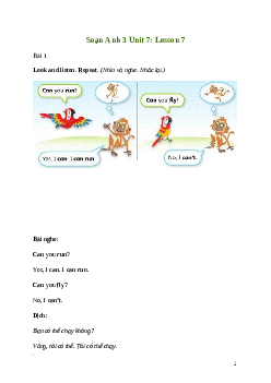 Tiếng Anh lớp 3 Unit 7: Lesson 7 trang 122 Explore Our World