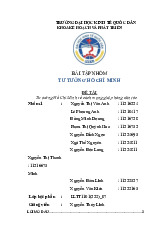 Tư tưởng Hồ Chí Minh về cách mạng giải phóng dân tộc | Bài tập nhóm môn Tư tưởng Hồ Chí Minh