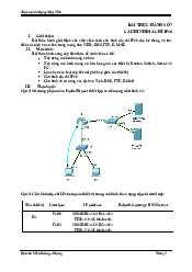Bài Thực hành số 7 - Mạng máy tính | Trường Đại học Khoa học Tự nhiên, Đại học Quốc gia HCM