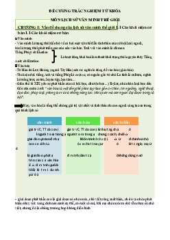 Đề cương trắc nghiệm từ khóa | Đại học Sư Phạm Hà Nội