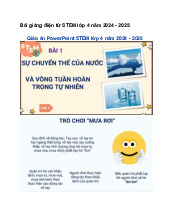Bài giảng điện tử STEM lớp 4 năm 2024 - 2025