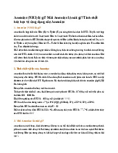 Amoniac (NH3) là gì? Mùi Amoniac là mùi gì? Tính chất hóa học và ứng dụng của Amoniac