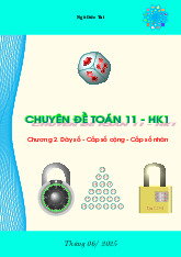 Chuyên đề Toán 11 chương dãy số, cấp số cộng và cấp số nhân