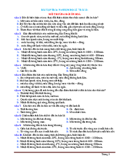 Trắc nghiệm Địa 7 Bài 13: Môi trường đới ôn hòa (có đáp án)