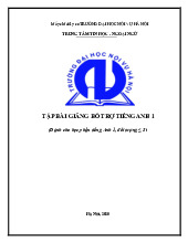 Tập bài giảng bổ trợ tiếng Anh 1 | Học viện Hành chính Quốc gia