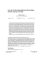 Các yếu tố ảnh hưởng đến thúc đẩy áp dụng kế toán xanh tại Việt Nam | Trường đại học Lao động - Xã hội