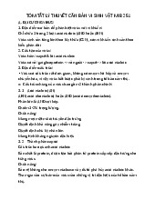 Tóm tắt Lý thuyết môn Vi sinh căn bản | Trường Đại học Duy Tân