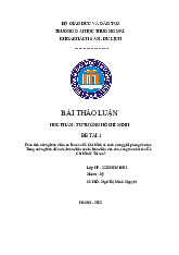 Phân tích những luận điểm cơ bản của Hồ Chí Minh về cách mạng giải phóng dân tộc | Bài thảo luận tư tưởng Hồ Chí Minh