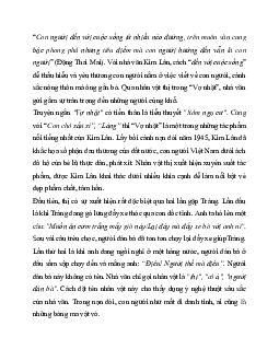 Phân tích nhân vật thị trong "Vợ nhặt" - Kim Lân | Văn mẫu 11 Kết nối tri thức