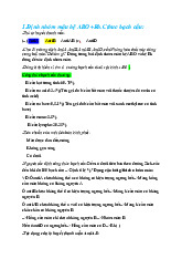 Thực hành Sinh lý Định nhóm máu hệ ABO+Rh.Công thức  bạch cầu