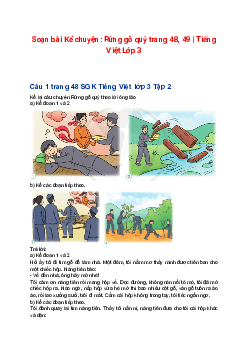 Soạn bài Kể chuyện: Rừng gỗ quý trang 48, 49 | Tiếng Việt Lớp 3 Tập 2 Cánh diều