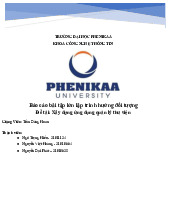 Xây dựng ứng dụng quản lý thư viện | Báo cáo bài tập lớn Lập trình hướng đối tượng